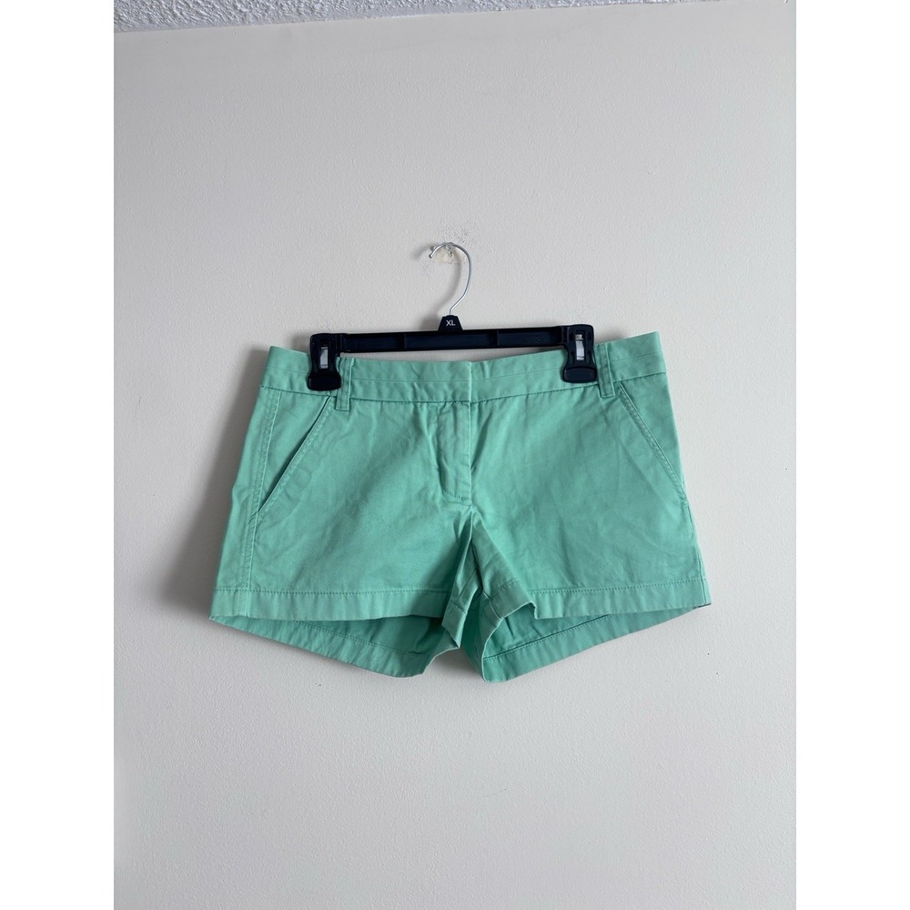 J Crew Classic Chino Shorts Womens 6 Cotton Green Summer Coastal‎ Preppy Cute